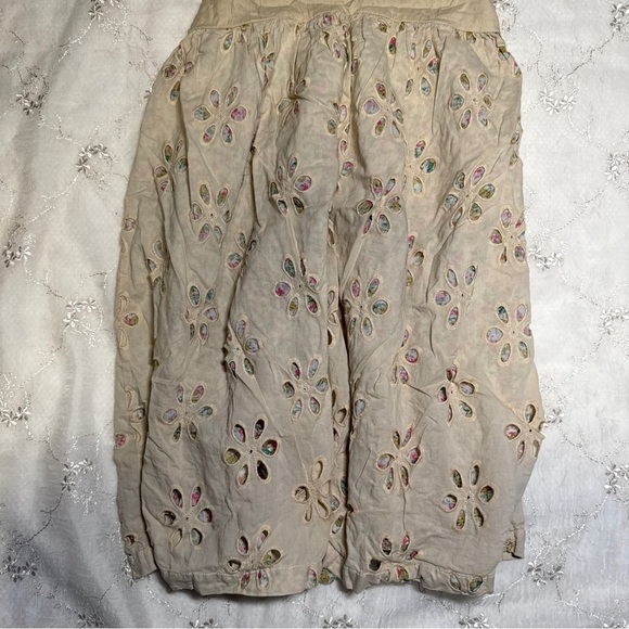 vintage cream embroidered babydoll tank – size small (best fit) - Picture 2 of 4